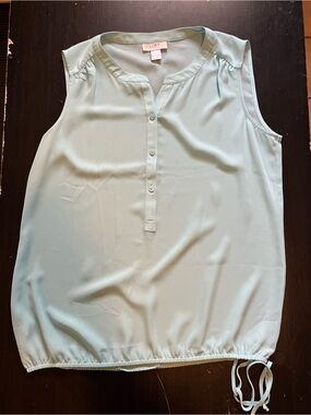 LOFT baby blue Button-Front Cami